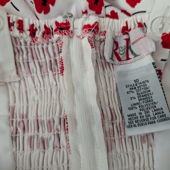EUC poppy printed r&k originals sundress with adjustable straps, padded bust - Picture 11 of 11